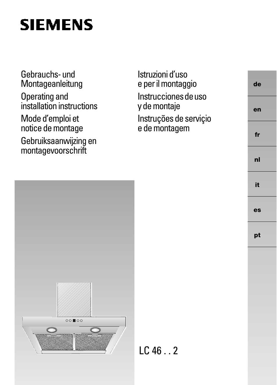Siemens LC 46322 User Manual | 80 pages