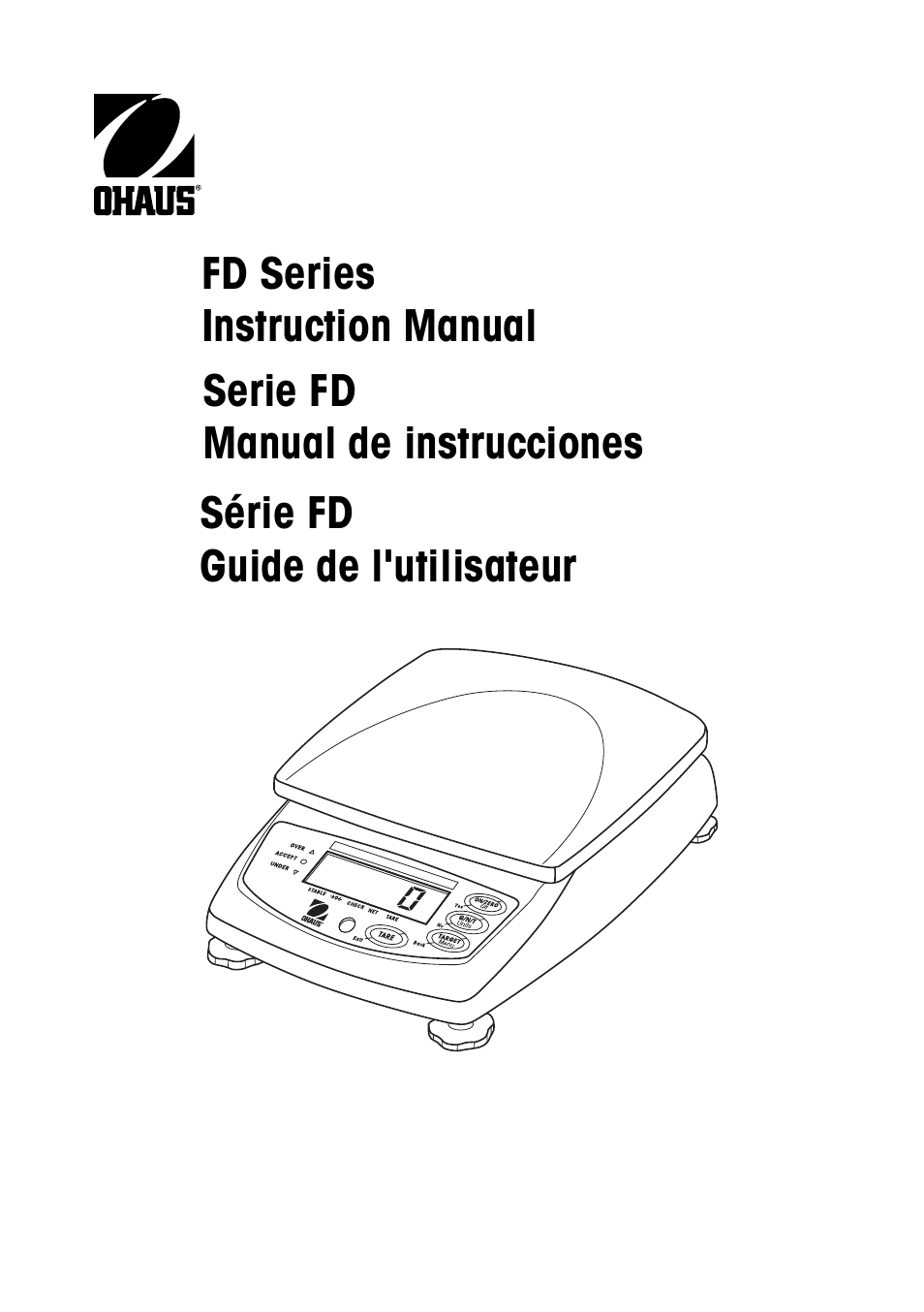 Ohaus FD Series STAINLESS STEEL COMPACT SCALES Manual multi User Manual | 88 pages