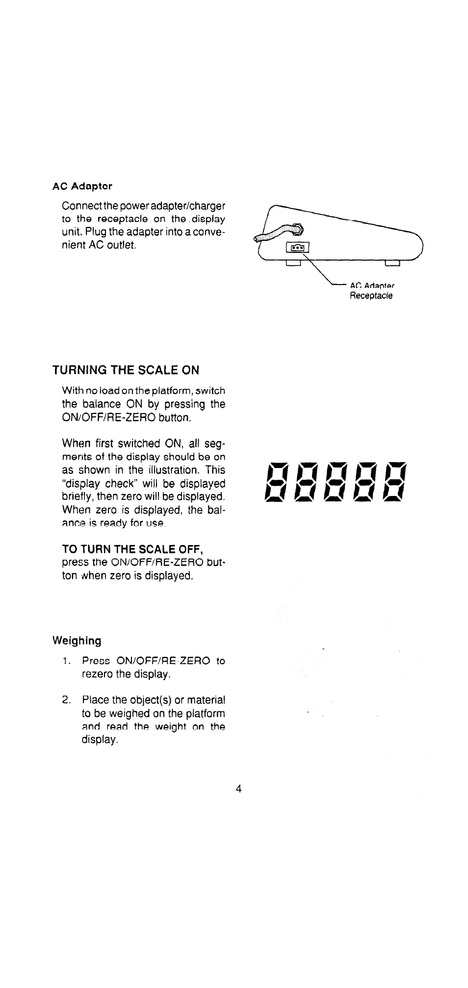 Ohaus DS Series Electronic Digital Bench Scales User Manual | Page 4 / 38