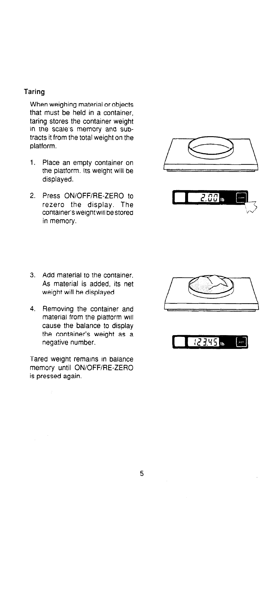 Ohaus DS Series Electronic Digital Bench Scales User Manual | Page 5 / 38