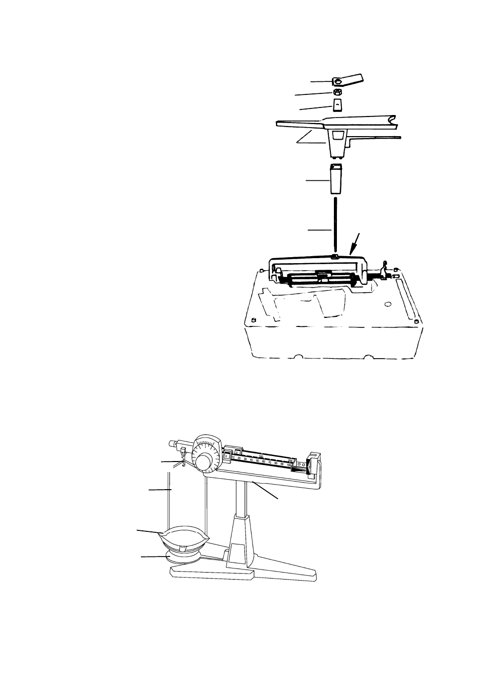 Unpacking and assembly instructions | Ohaus 311 CENT-O-GRAM BALANCE Manual User Manual | Page 4 / 8