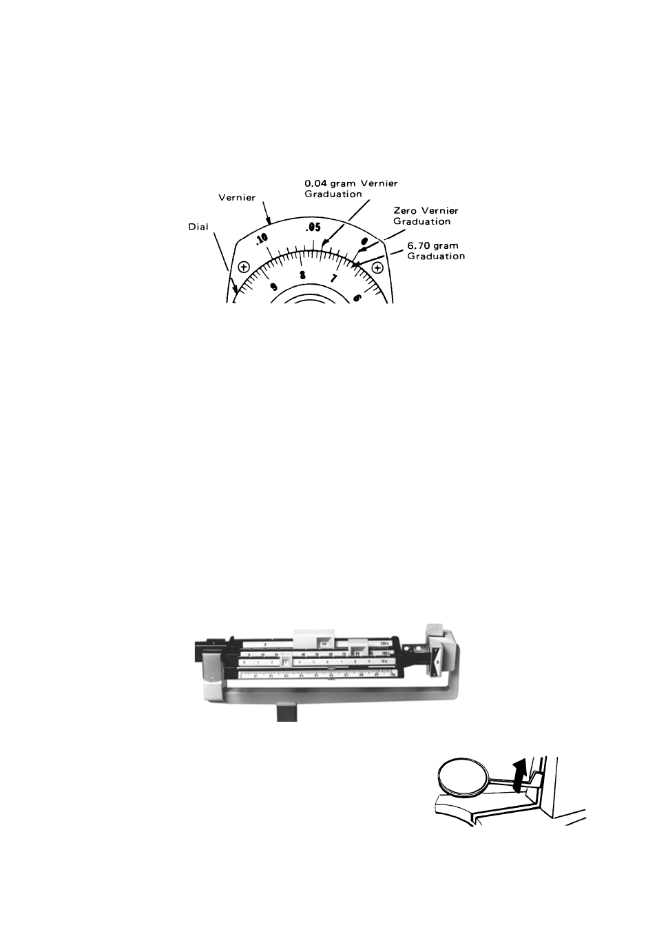 Reading the vernier - model 310, Specific gravity determinations | Ohaus 311 CENT-O-GRAM BALANCE Manual User Manual | Page 6 / 8