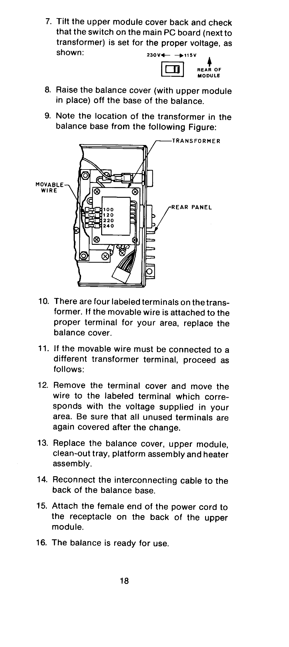 Ohaus MB301 Electronic Balances User Manual | Page 18 / 29