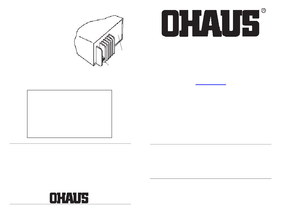 Security device acc, Security device accessory, Obsolete, no longer available | Installation instructions, Other balances | Ohaus MB301 Electronic Balances User Manual | Page 26 / 29