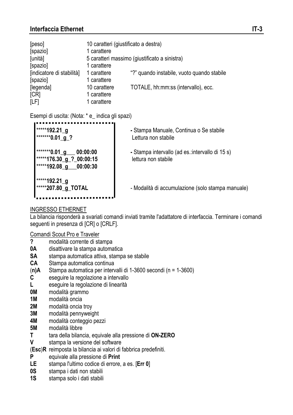 Ohaus NAVIGATOR NVT Ethernet Interface Manual multi User Manual | Page 21 / 32