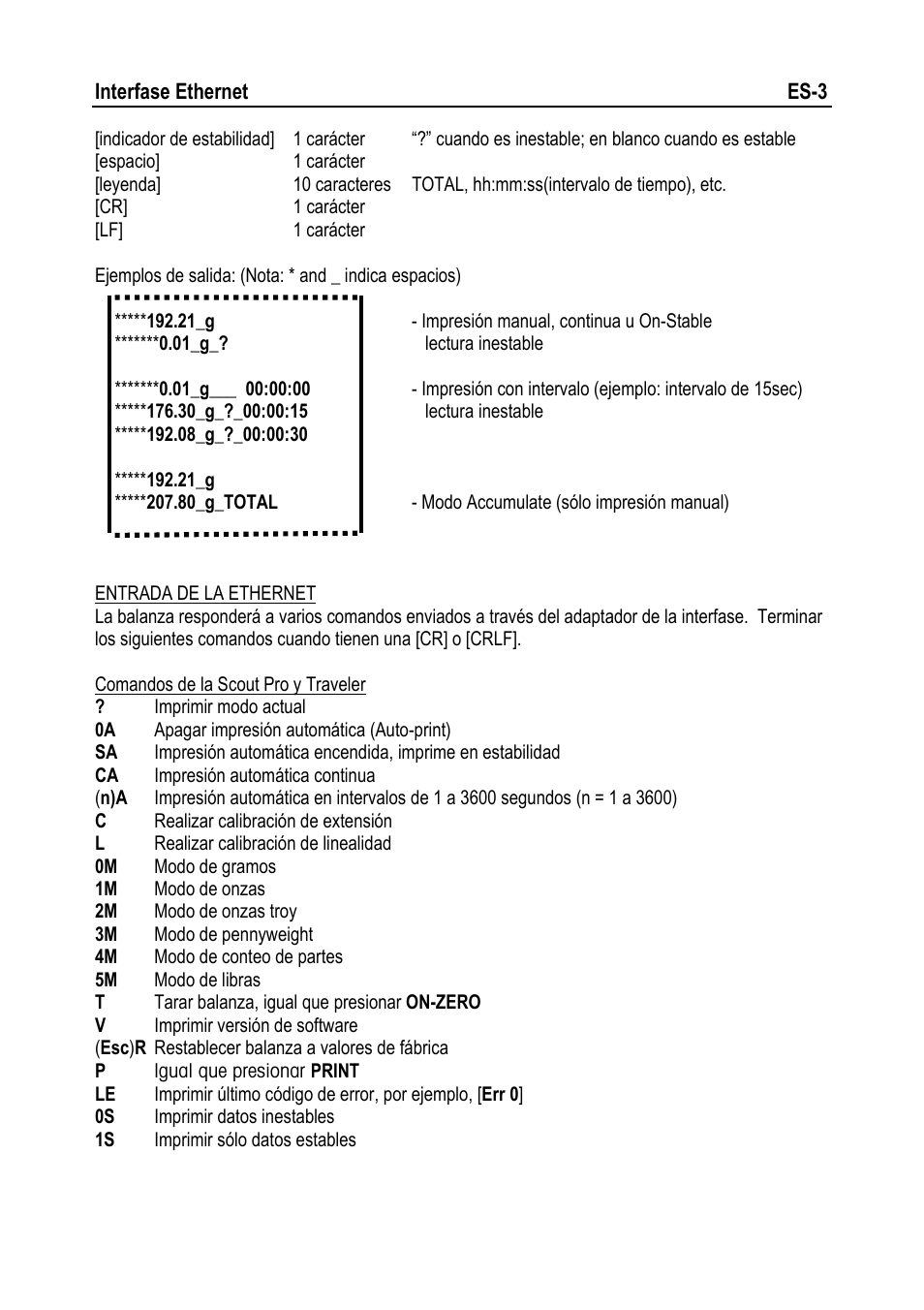 Ohaus NAVIGATOR NVT Ethernet Interface Manual multi User Manual | Page 9 / 32