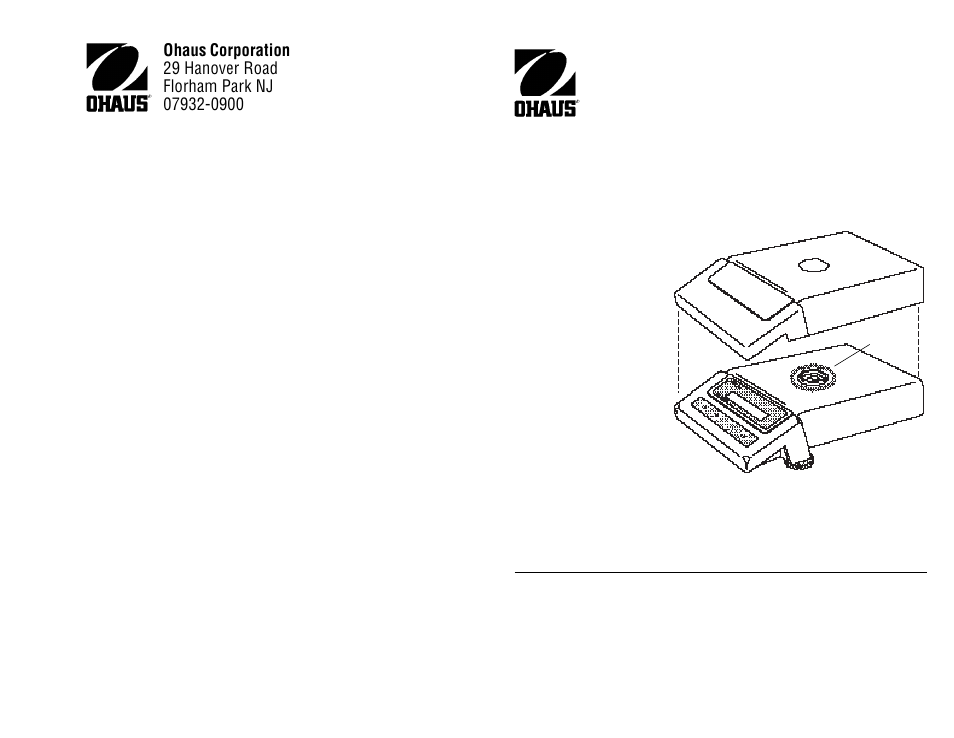 In-service cover accessory kit, Standard, Plus | For precision, Electronic balances, Installation instructions | Ohaus TS Series Electronic Balance User Manual | Page 57 / 77