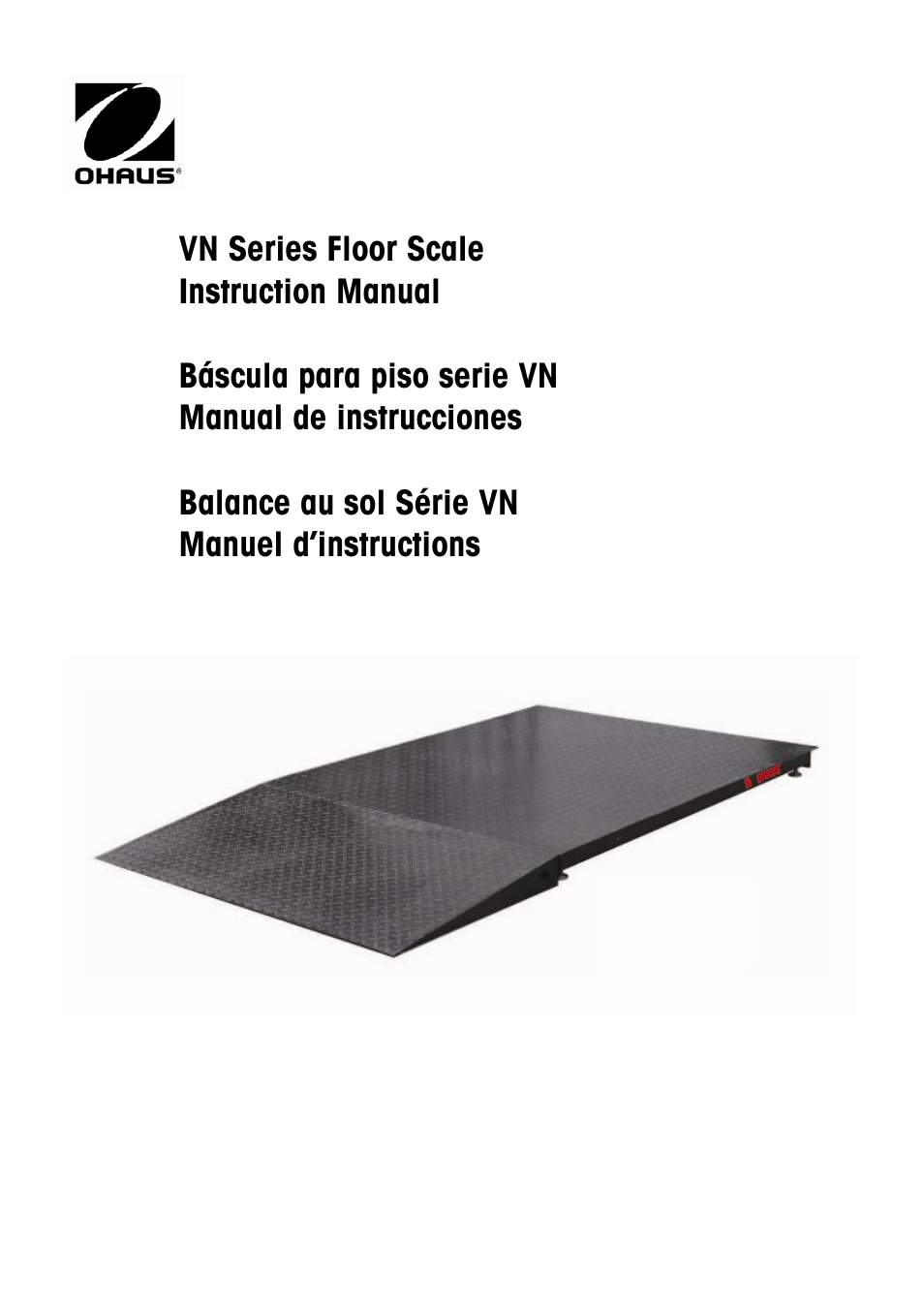 Ohaus VN Series Floor Scale Manual multi User Manual | 33 pages