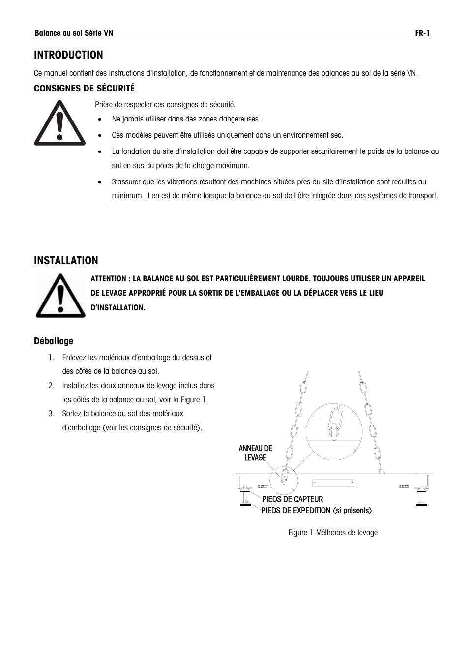 Introduction, Installation | Ohaus VN Series Floor Scale Manual multi User Manual | Page 23 / 33