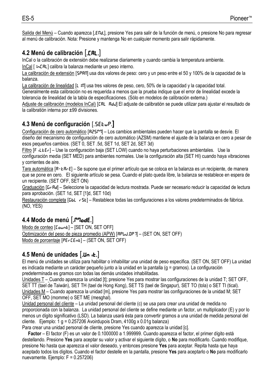 Ohaus PIONEER ANALYTICAL AND PRECISION BALANCES Manual fr User Manual | Page 17 / 34