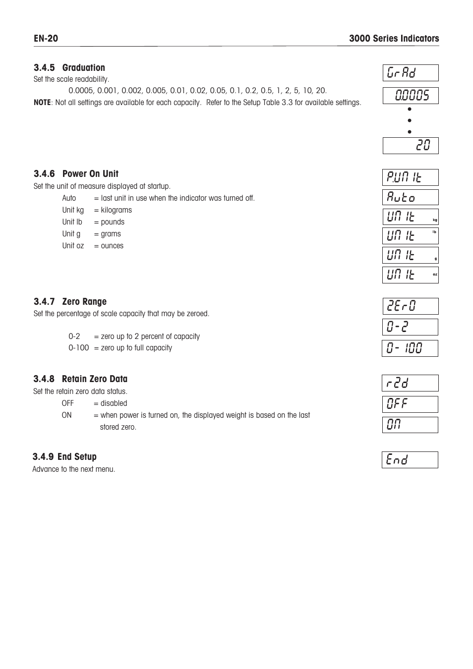 Ohaus DEFENDER 3000 METAL WEIGHING INDICATOR Manual en User Manual | Page 22 / 48