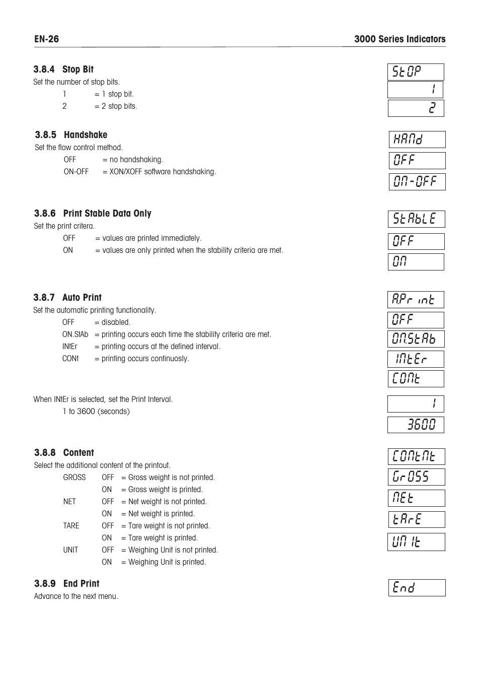 Ohaus DEFENDER 3000 METAL WEIGHING INDICATOR Manual en User Manual | Page 28 / 48