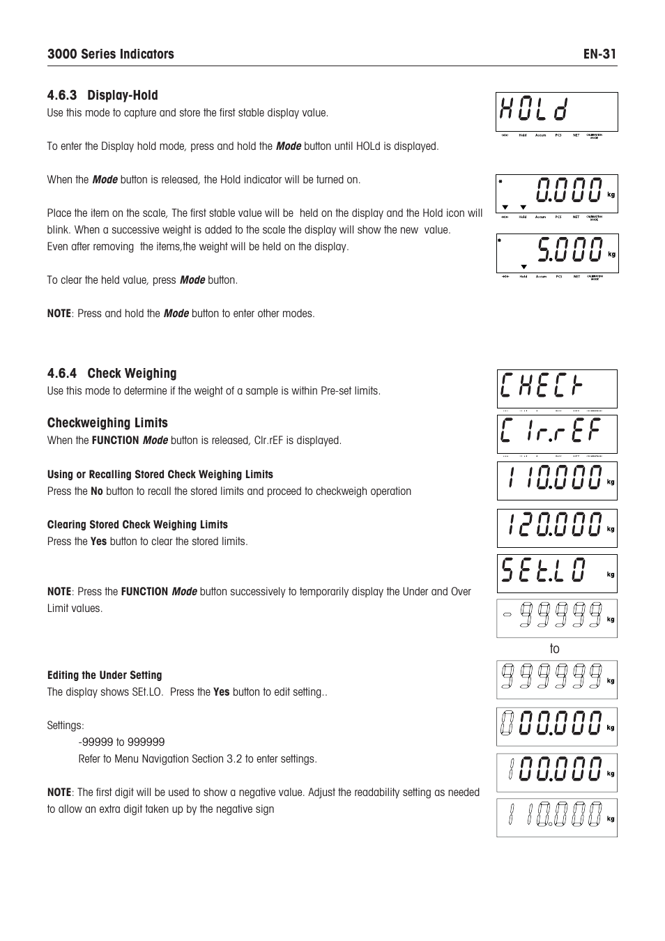 Ohaus DEFENDER 3000 METAL WEIGHING INDICATOR Manual en User Manual | Page 33 / 48