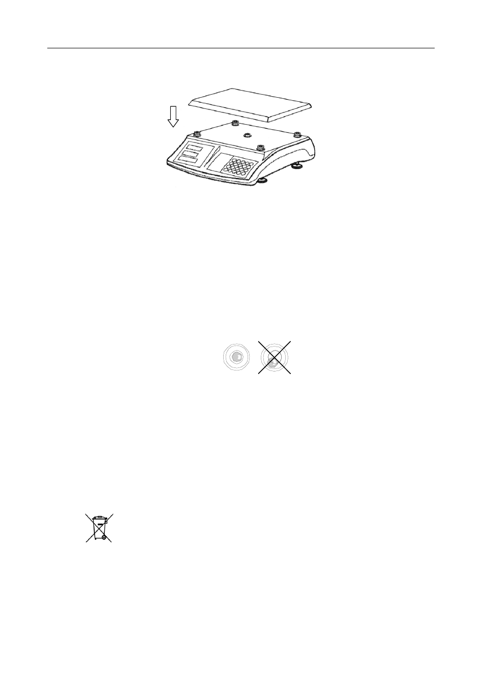 3 selecting the location, 4 leveling the scale, 5 connecting power | Ohaus RE PRICE COMPUTING COMPACT SCALES Manual User Manual | Page 5 / 24