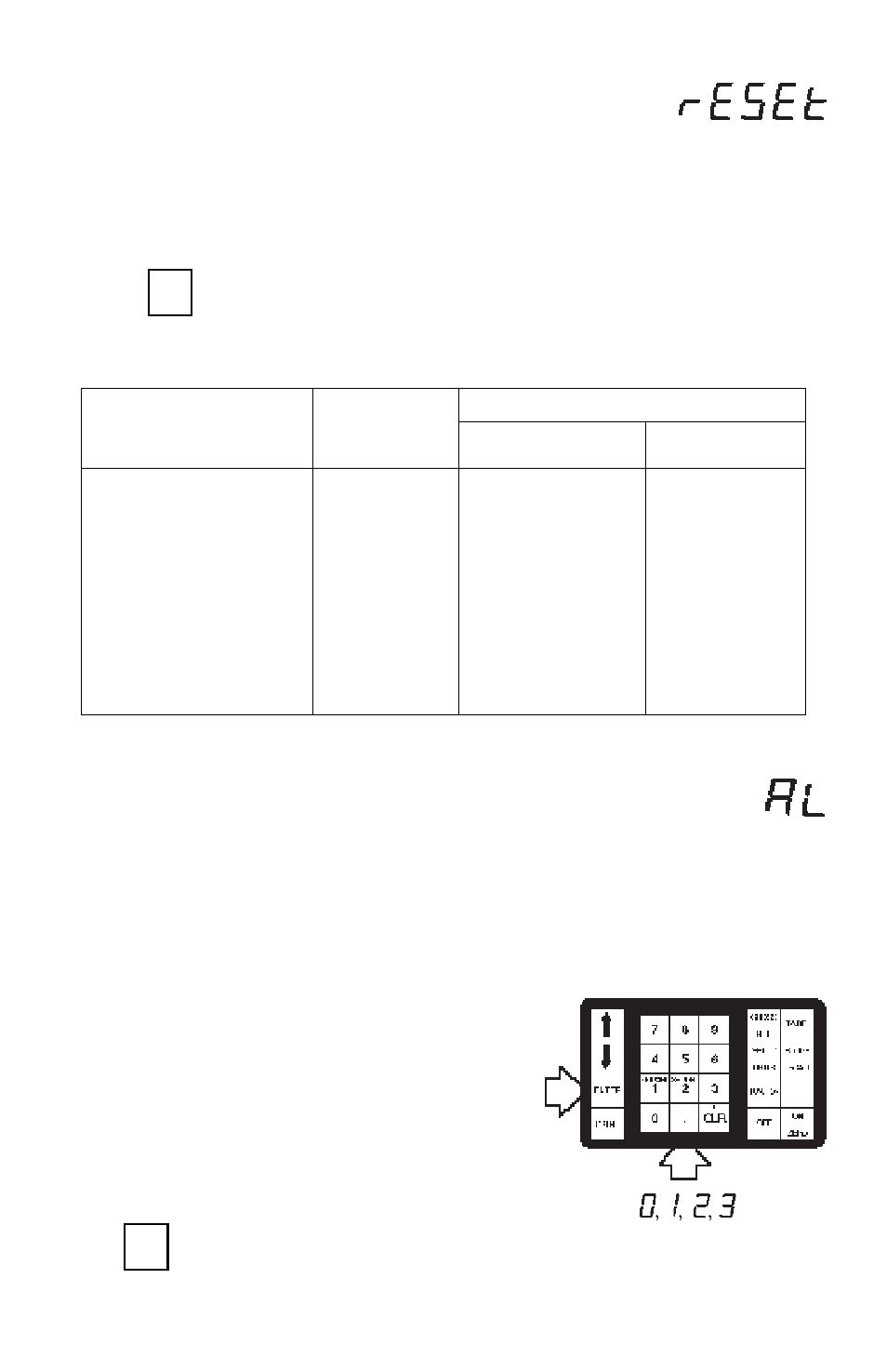 Reset to factory defaults averaging level, Reset to factory defaults, Averaging level | Ohaus I150-S Indicator User Manual | Page 25 / 76