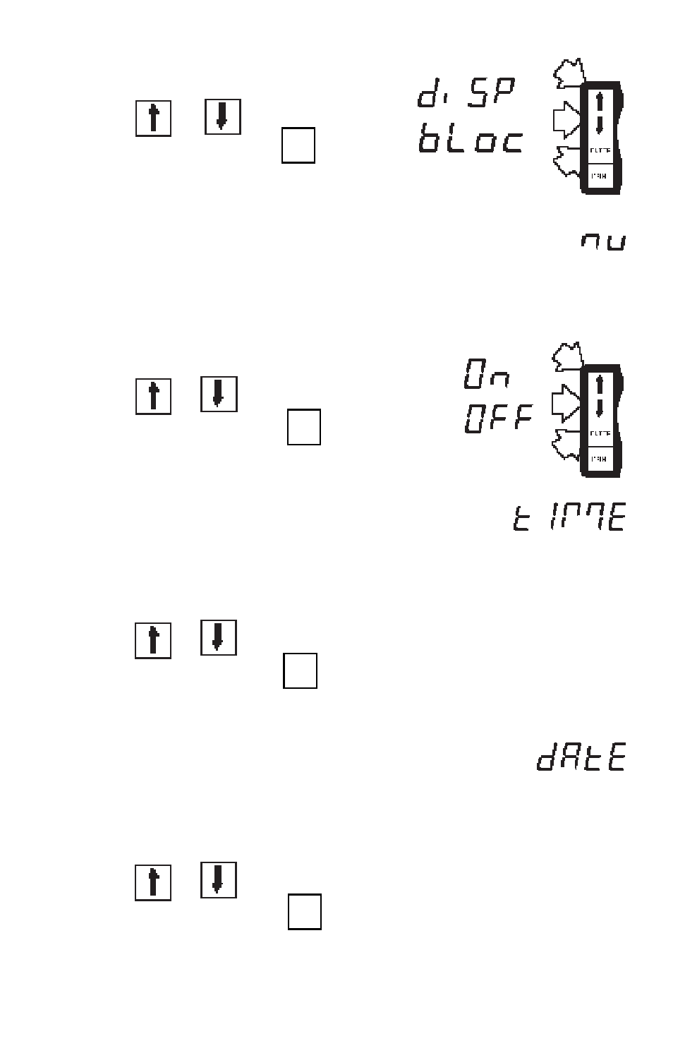 Print numeric display data only time date, Print numeric data only, Time | Date | Ohaus I150-S Indicator User Manual | Page 45 / 76