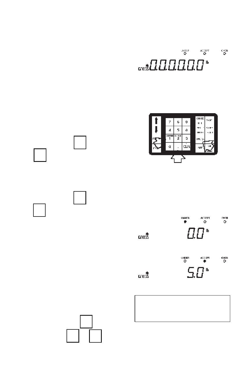 Checkweighing, Devices. refer to, Set this parameter to off. refer to | Check | Ohaus I150-S Indicator User Manual | Page 57 / 76