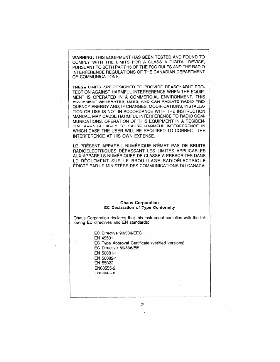 Ohaus AP250E ANALYTICAL Plus Electronic Balances User Manual | Page 74 / 128