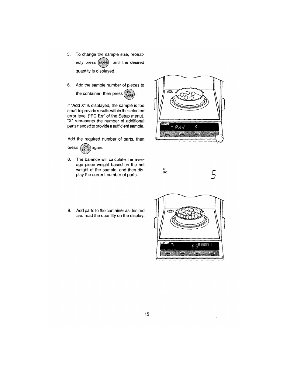 Ohaus AP250E ANALYTICAL Plus Electronic Balances User Manual | Page 87 / 128