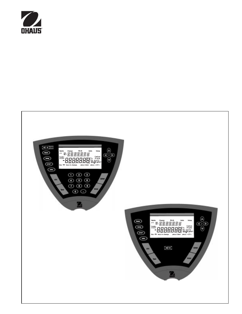 Ohaus CD-33 Indicator User Manual | 47 pages