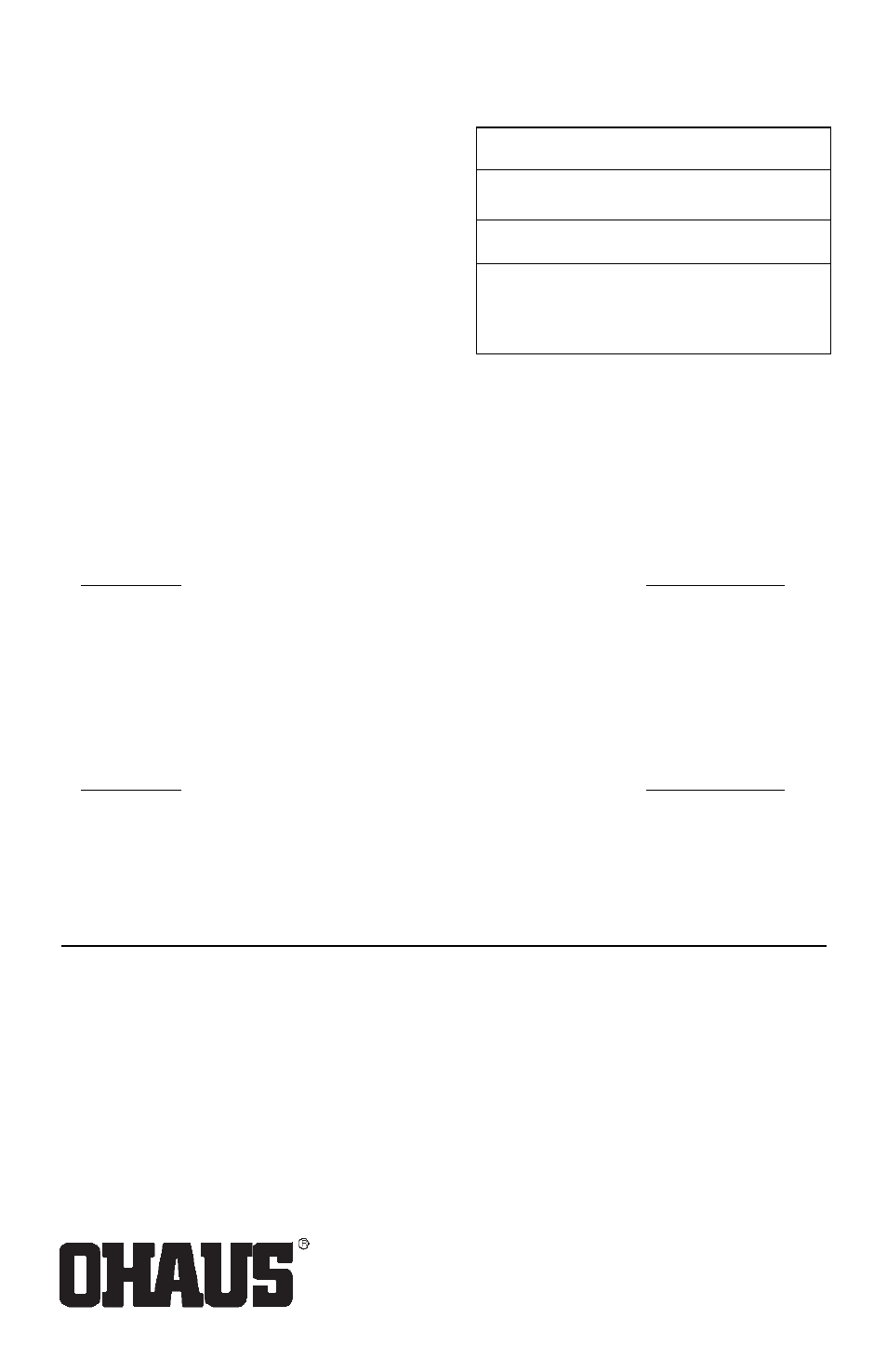 Parts information, Replacement parts, Accessories | Ohaus GT Series Electronic Balance User Manual | Page 121 / 121