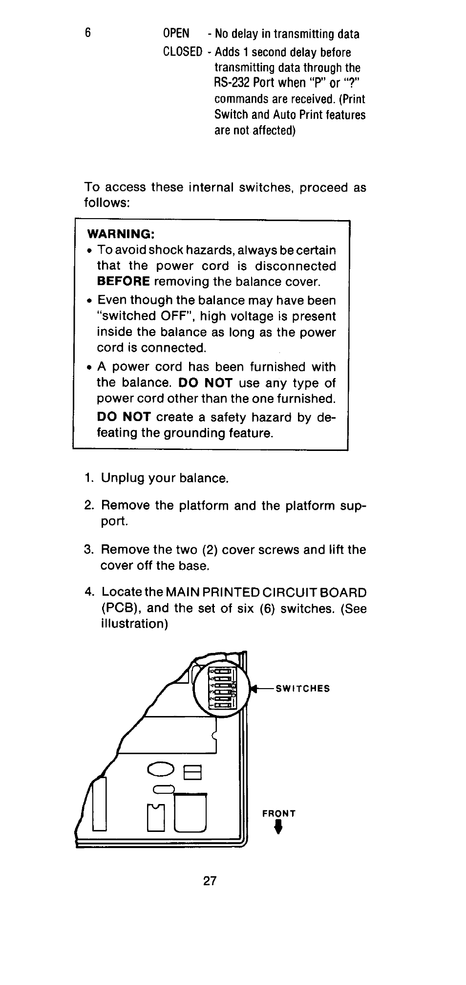 Ohaus GT Series Electronic Balance User Manual | Page 28 / 121
