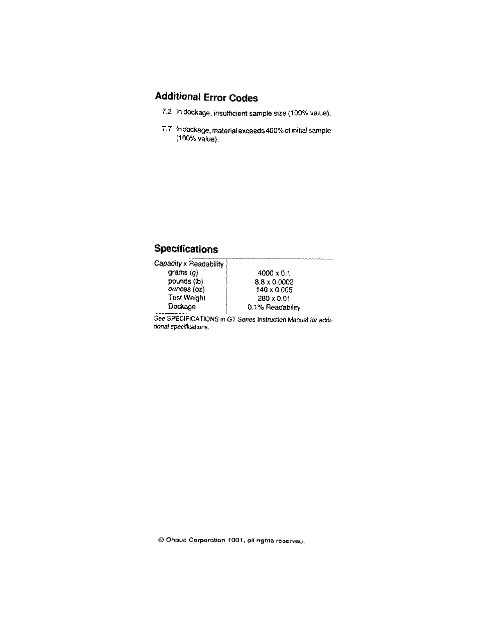 Ohaus GT Series Electronic Balance User Manual | Page 38 / 121