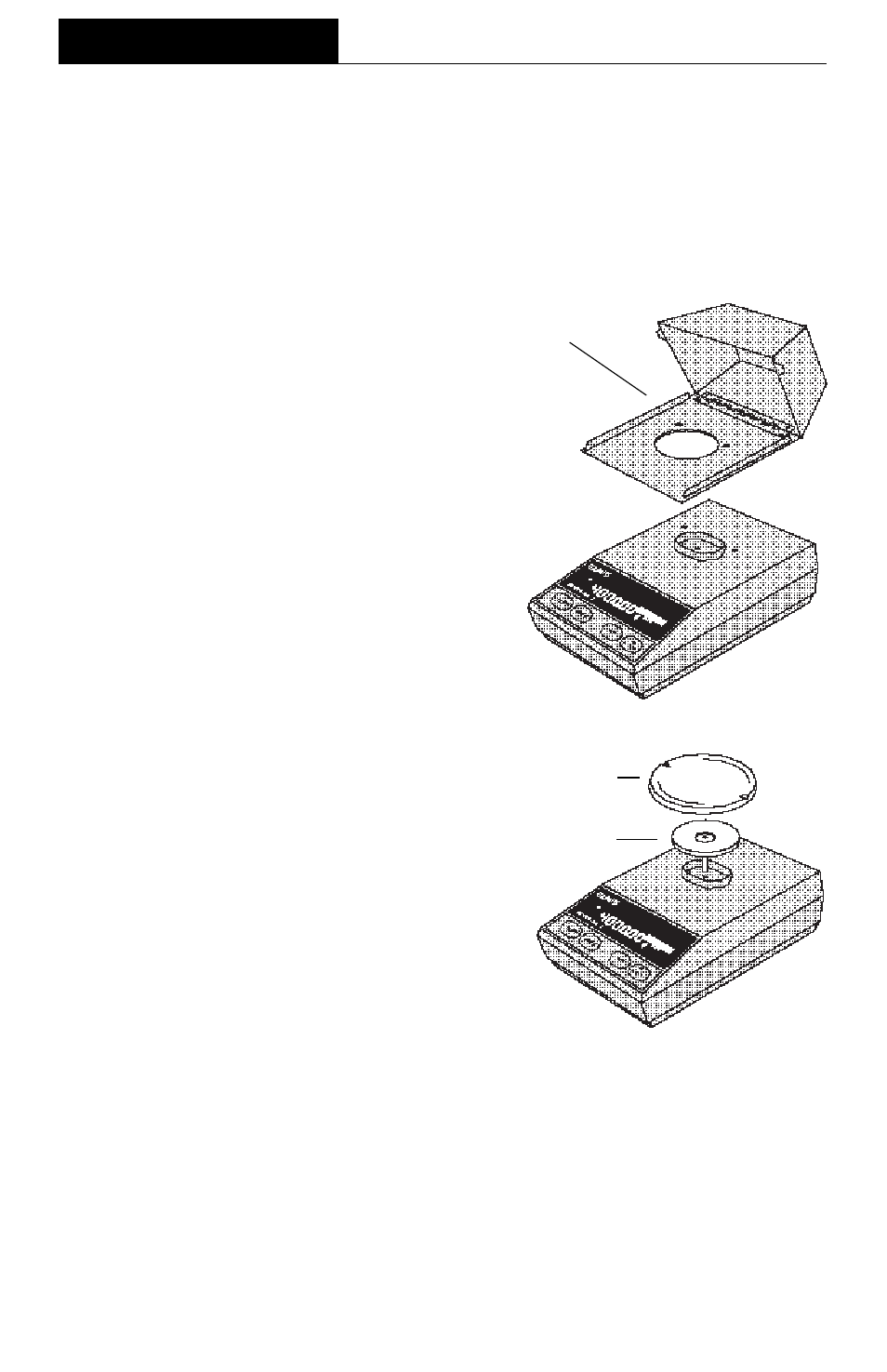 Draft shield models gt210, gt410 and gt410d, Platform and platform support, Model gt8000t tower assemble installation | Draft shield (models gt210, gt410 and gt4100d), Model gt8000t tower assembly installation, Installation | Ohaus GT Series Electronic Balance User Manual | Page 49 / 121