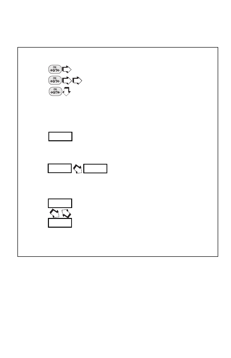 Symbols used for operation of the balance | Ohaus GT Series Electronic Balance User Manual | Page 54 / 121