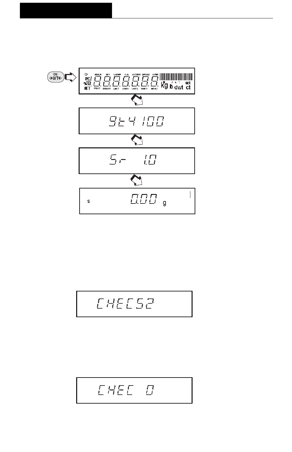 Turning the balance on, Operation | Ohaus GT Series Electronic Balance User Manual | Page 57 / 121
