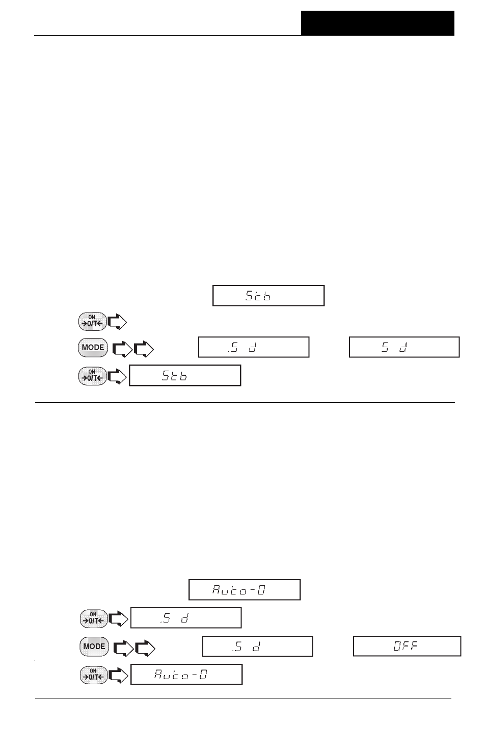 Stability range, Auto-zero, Menus | Ohaus GT Series Electronic Balance User Manual | Page 80 / 121