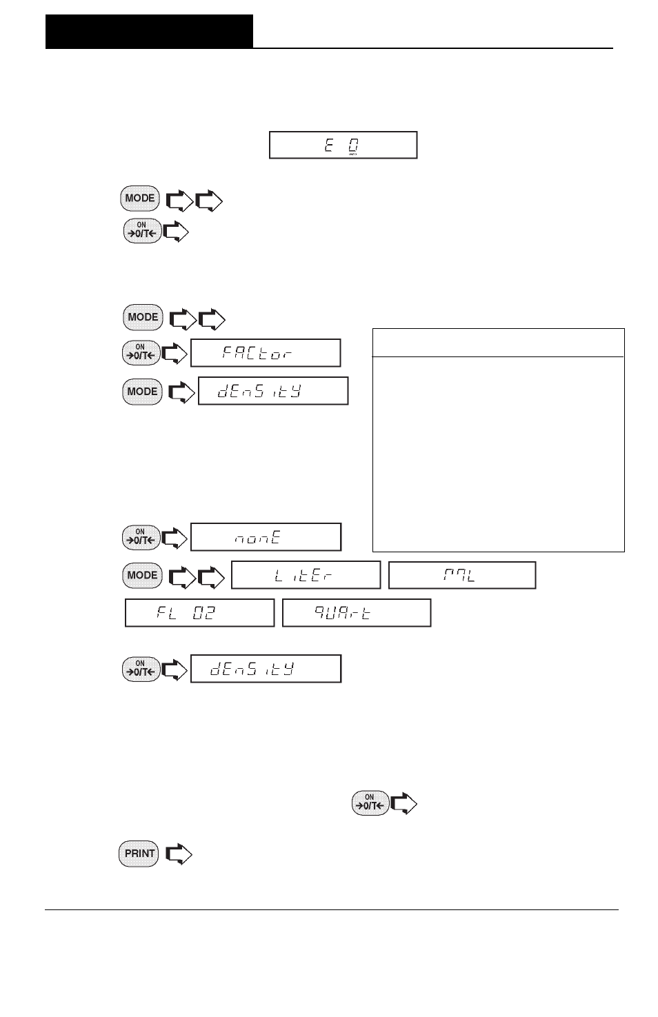 Operating procedure, Menus | Ohaus GT Series Electronic Balance User Manual | Page 89 / 121