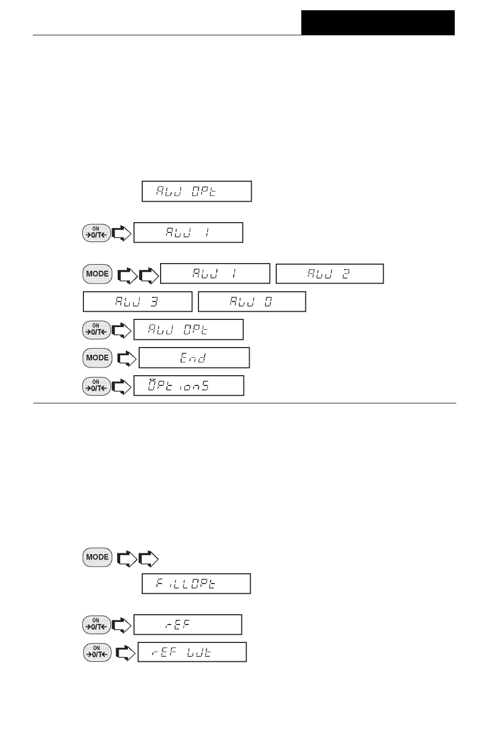Animal weighing options, Fill option, Menus | Ohaus GT Series Electronic Balance User Manual | Page 94 / 121