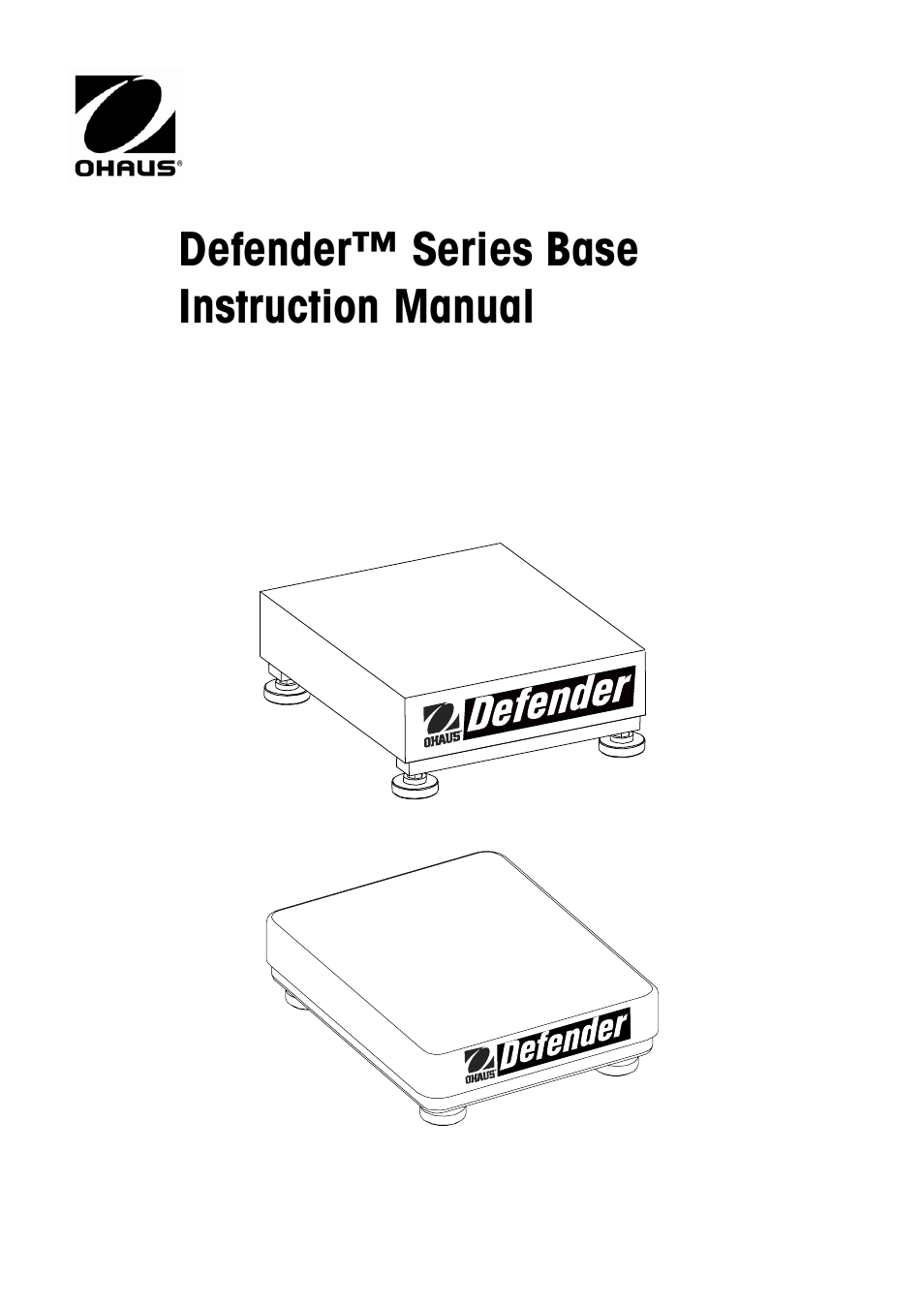 Ohaus DEFENDER 5000 BENCH SCALES Base Manual en User Manual | 14 pages
