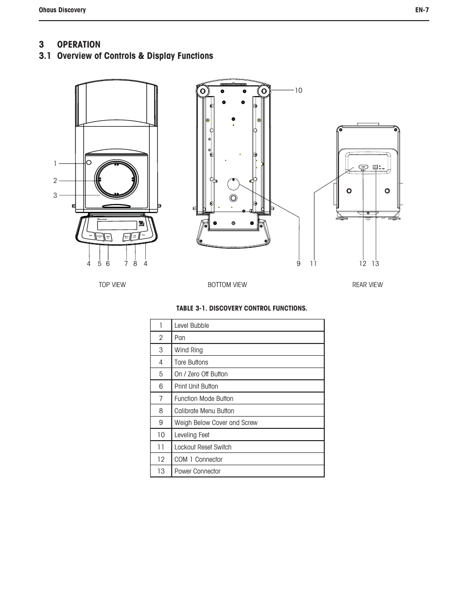 Ohaus DISCOVERY SEMI-MICRO AND ANALYTICAL BALANCES Manual User Manual | Page 11 / 52