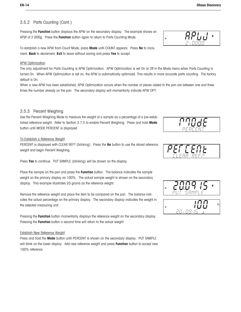 Ohaus DISCOVERY SEMI-MICRO AND ANALYTICAL BALANCES Manual User Manual | Page 18 / 52