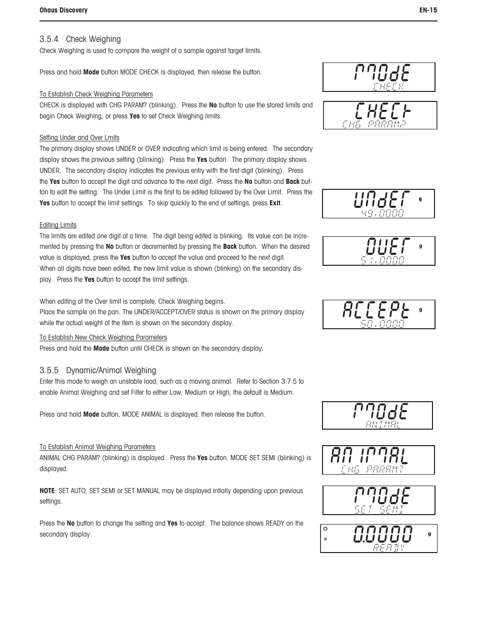 Ohaus DISCOVERY SEMI-MICRO AND ANALYTICAL BALANCES Manual User Manual | Page 19 / 52