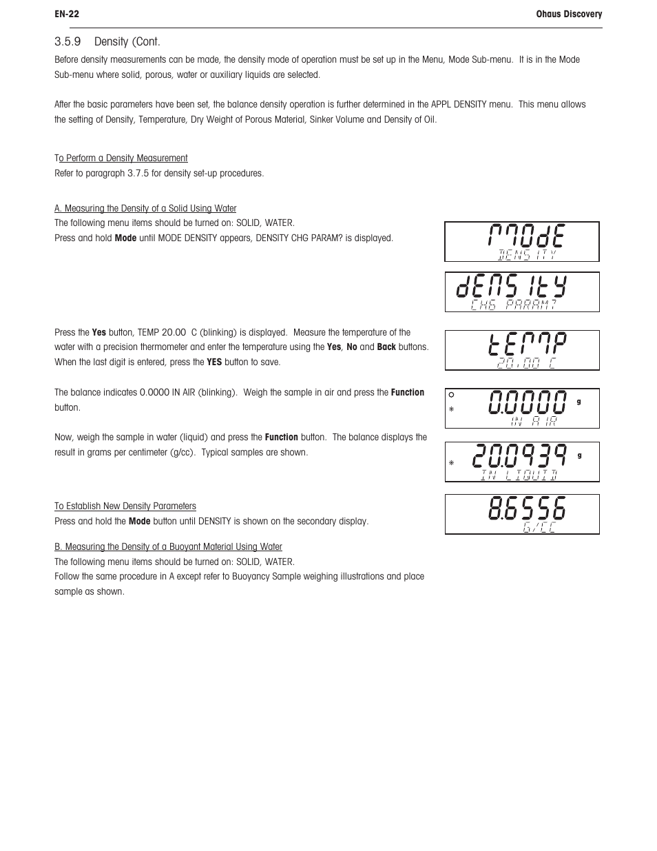 Ohaus DISCOVERY SEMI-MICRO AND ANALYTICAL BALANCES Manual User Manual | Page 26 / 52