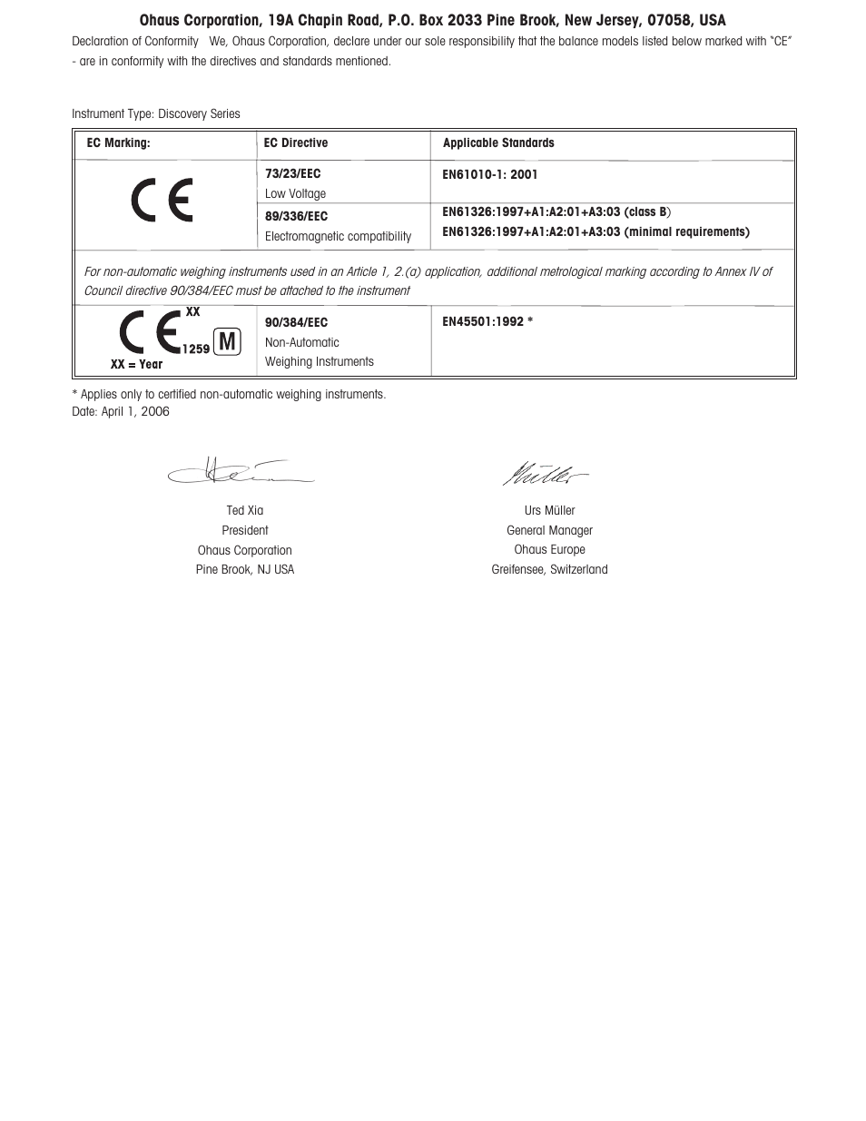 Ohaus DISCOVERY SEMI-MICRO AND ANALYTICAL BALANCES Manual User Manual | Page 3 / 52