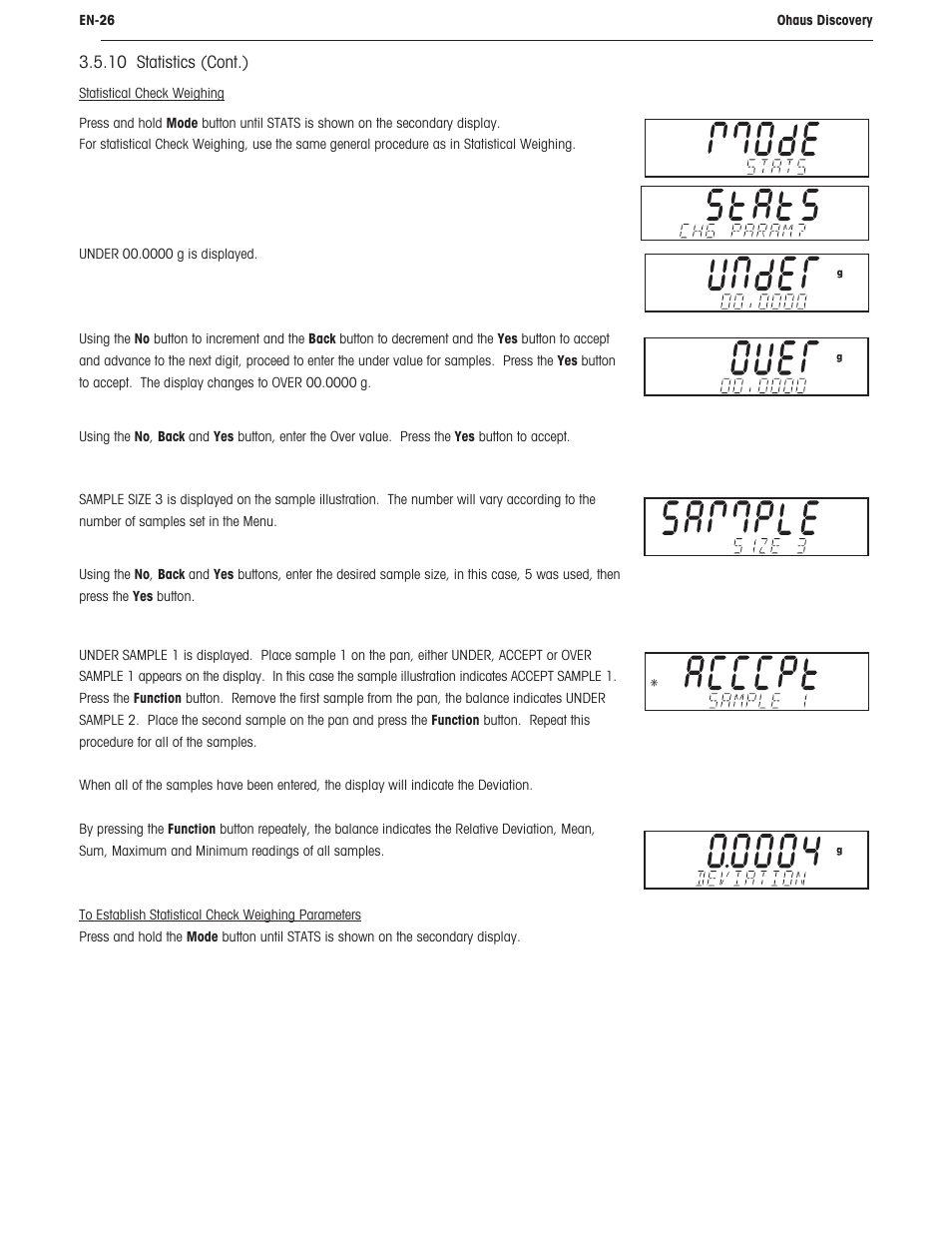 Ohaus DISCOVERY SEMI-MICRO AND ANALYTICAL BALANCES Manual User Manual | Page 30 / 52