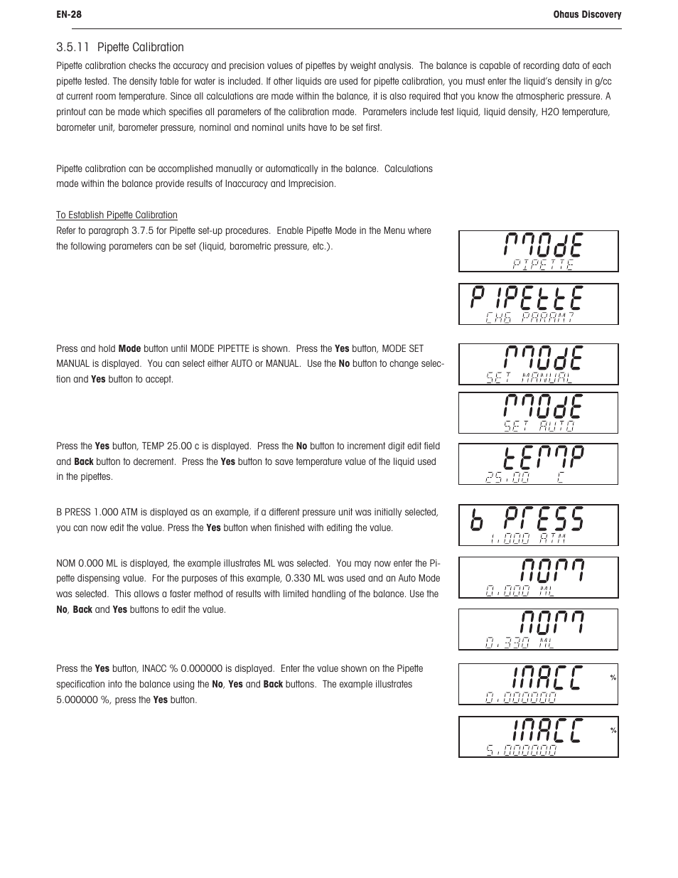 Ohaus DISCOVERY SEMI-MICRO AND ANALYTICAL BALANCES Manual User Manual | Page 32 / 52