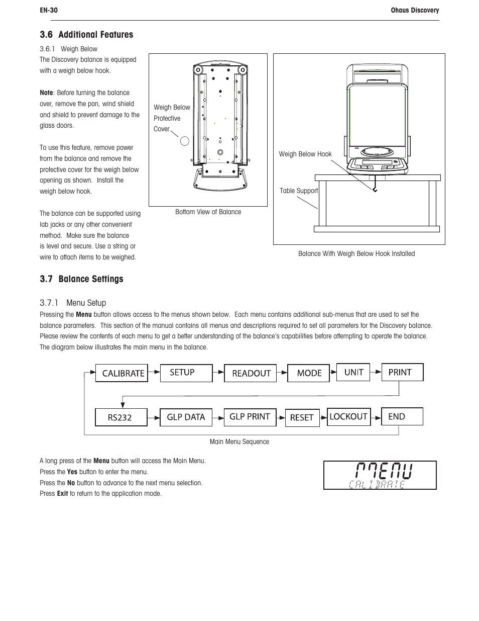 Ohaus DISCOVERY SEMI-MICRO AND ANALYTICAL BALANCES Manual User Manual | Page 34 / 52