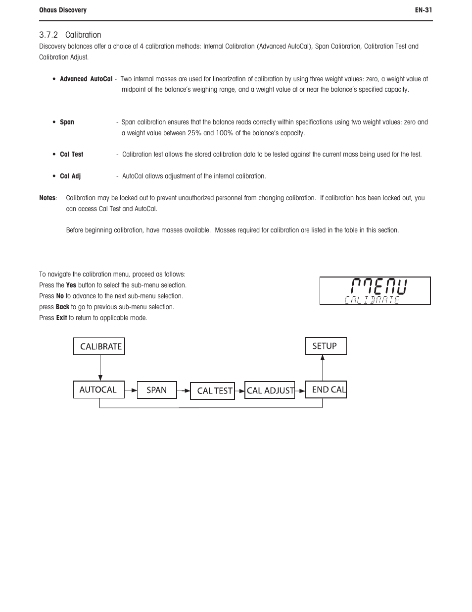 Ohaus DISCOVERY SEMI-MICRO AND ANALYTICAL BALANCES Manual User Manual | Page 35 / 52