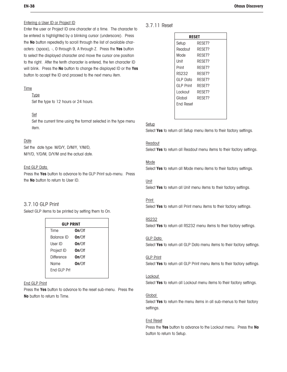 Ohaus DISCOVERY SEMI-MICRO AND ANALYTICAL BALANCES Manual User Manual | Page 42 / 52