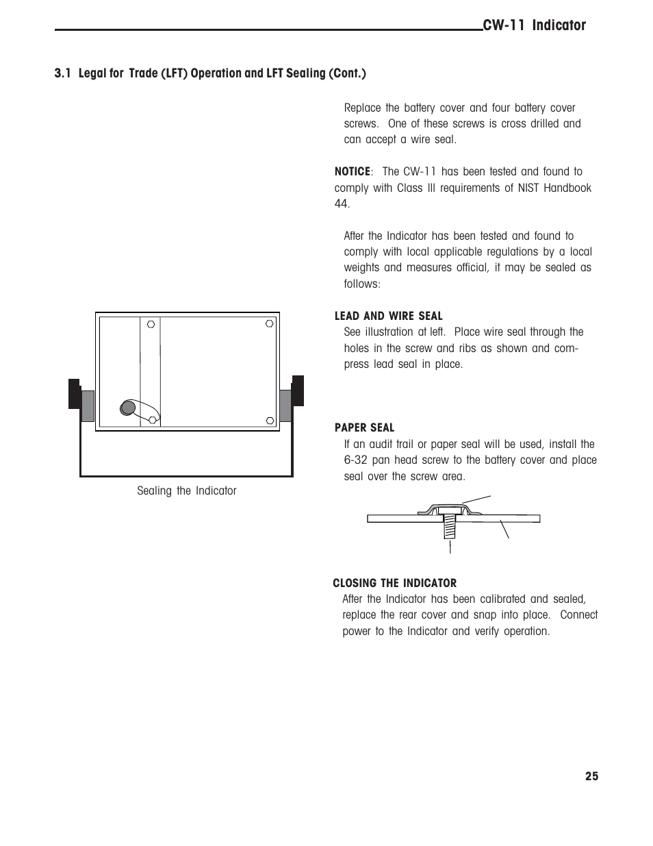 Cw-11 indicator | Ohaus CW-11 Indicator User Manual | Page 28 / 37