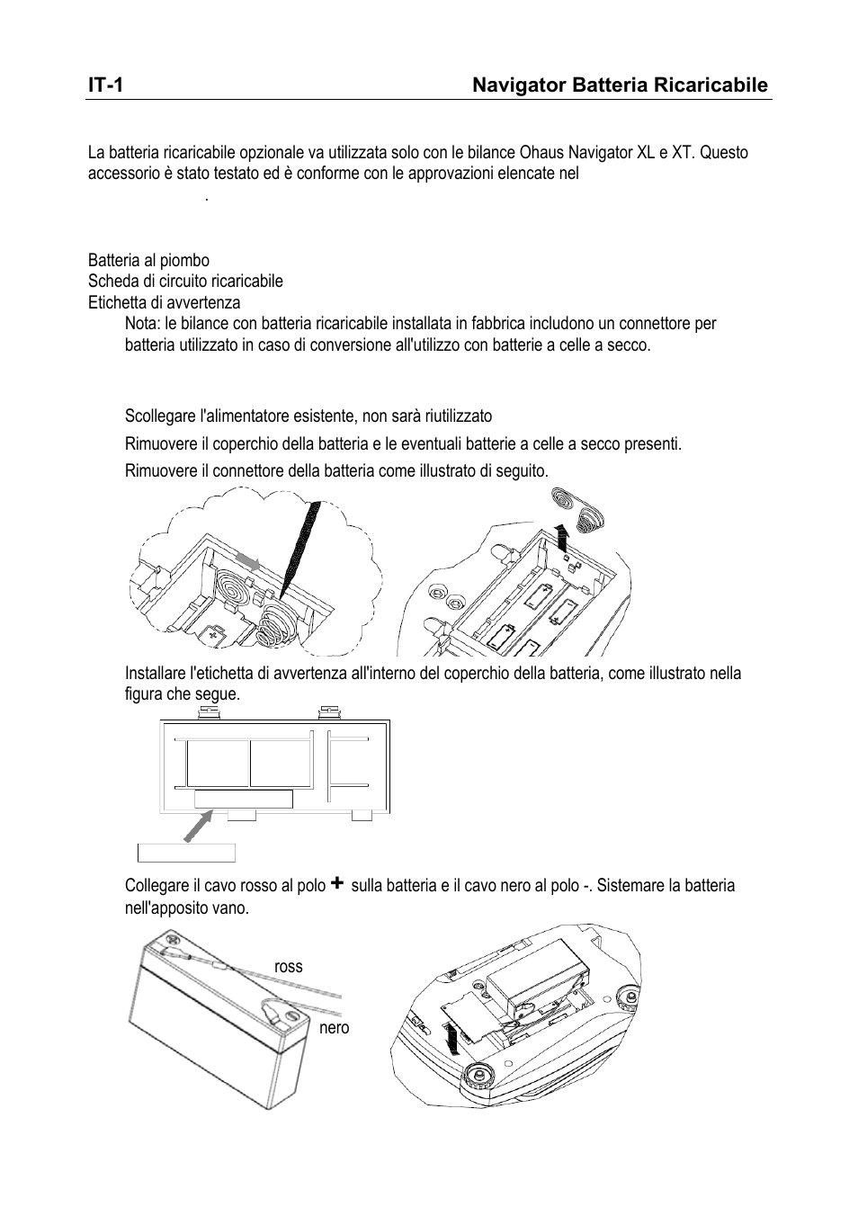 Ohaus NAVIGATOR NVT Rechargeable Battery Manual multi User Manual | Page 15 / 28