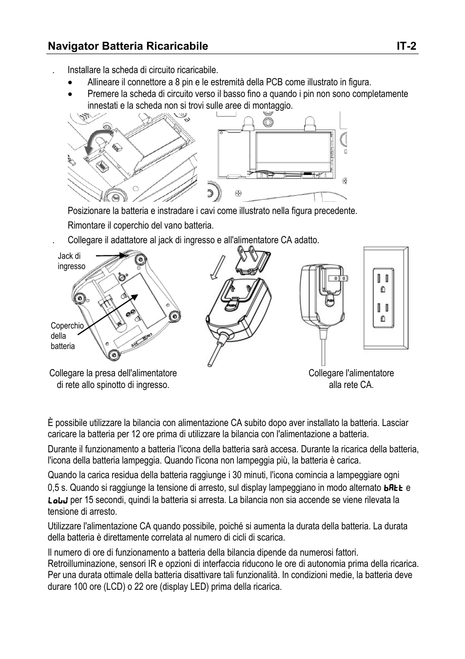 Ohaus NAVIGATOR NVT Rechargeable Battery Manual multi User Manual | Page 16 / 28