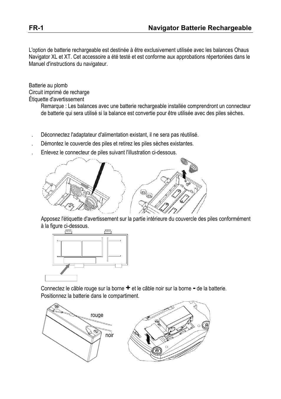 Ohaus NAVIGATOR NVT Rechargeable Battery Manual multi User Manual | Page 9 / 28