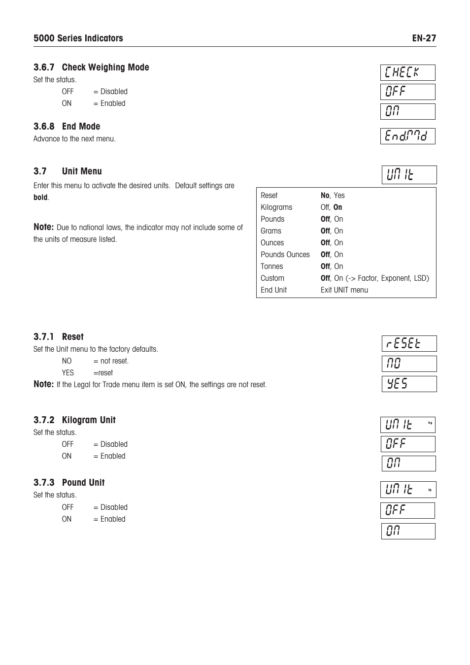 Ohaus DEFENDER 5000 BENCH SCALES Manual en User Manual | Page 29 / 64