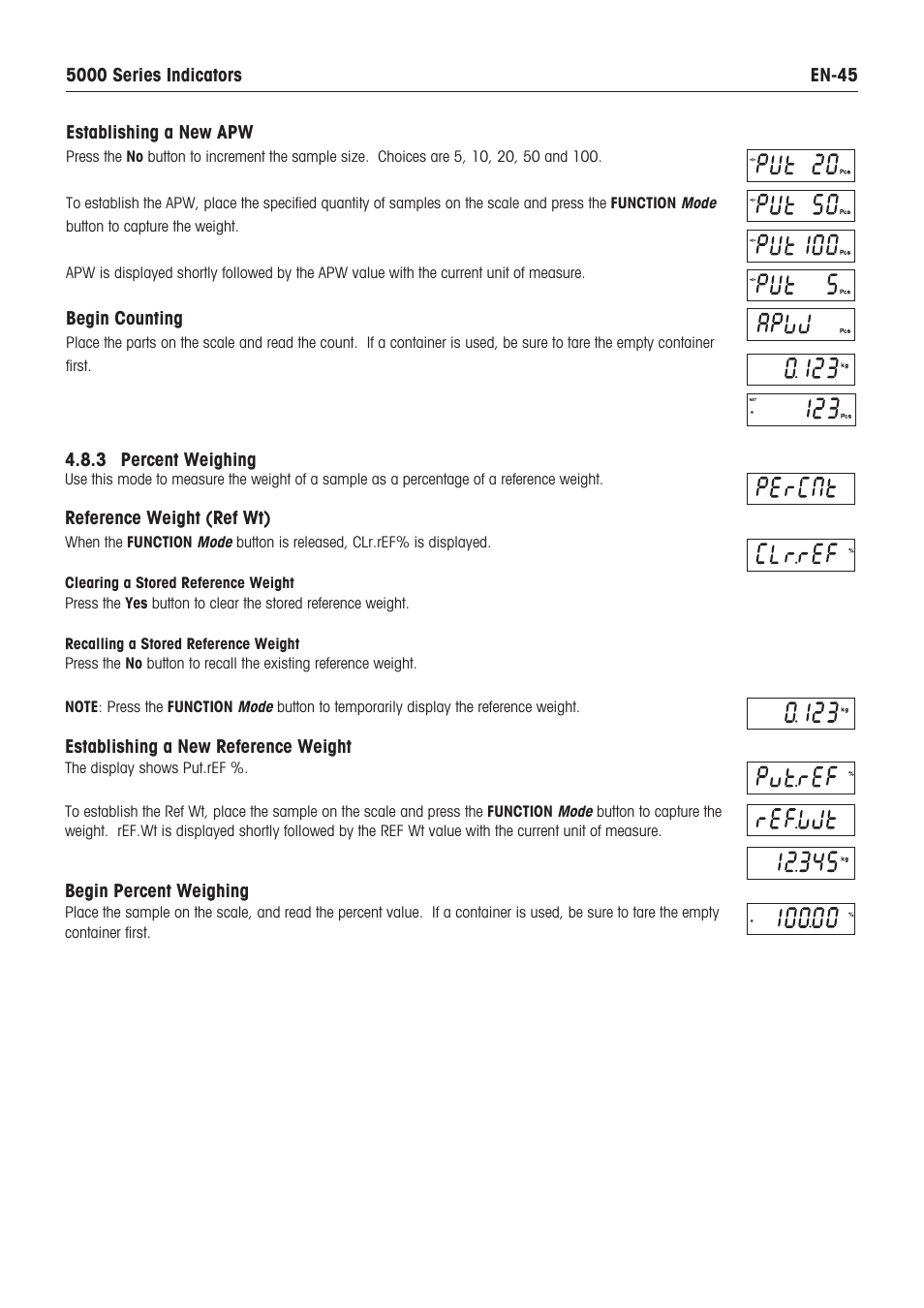 Ohaus DEFENDER 5000 BENCH SCALES Manual en User Manual | Page 47 / 64